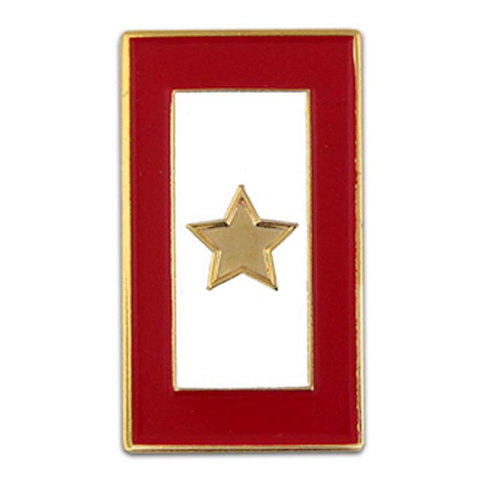 PinMart Gold Star Service Flag a Fallen Soldier Enamel Lapel Pin