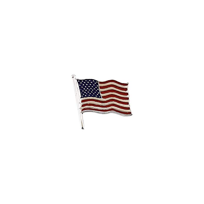 Yellow-gold American Flag Lapel Pin