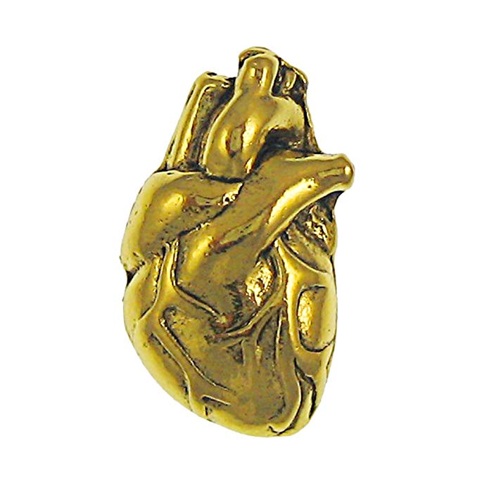 Jim Clift Design Human Heart Gold Lapel Pin