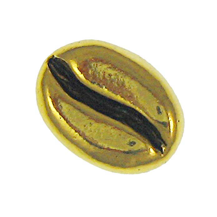 Jim Clift Design Coffee Bean Gold Lapel Pin