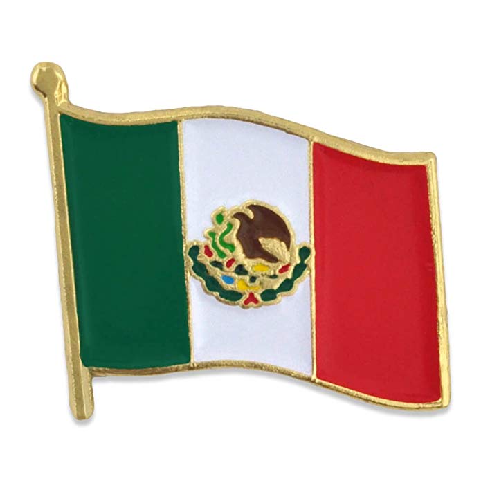 PinMart Mexico Mexican World Flag Enamel Lapel Pin 3/4''