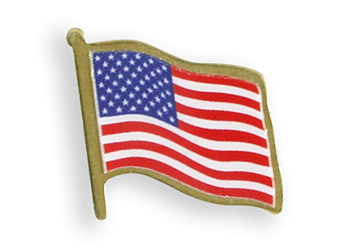 WIZARDPINS Made in USA American Flag Lapel Pin Value Pack