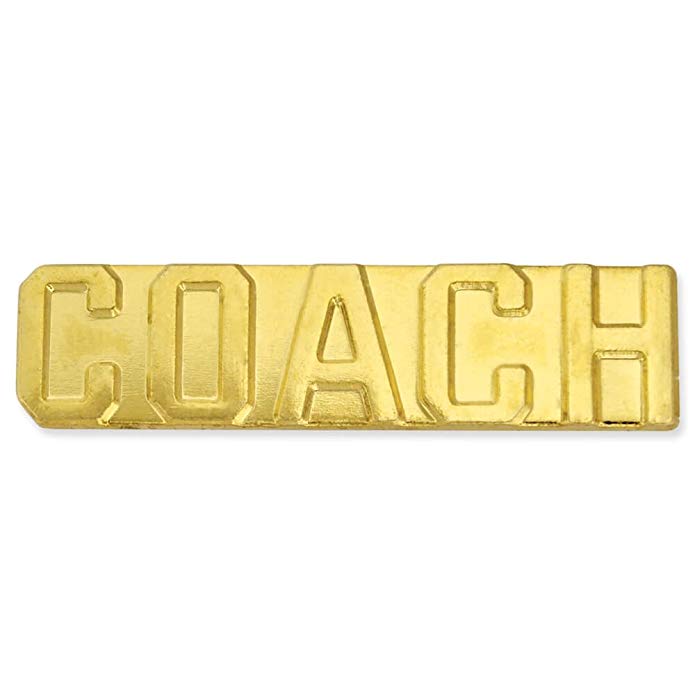 JDS Industries Coach Gold Chenille Sports Lapel Pin