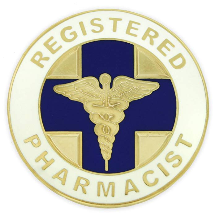 PinMart Registered Pharmacist Medical Caduceus Lapel Pin