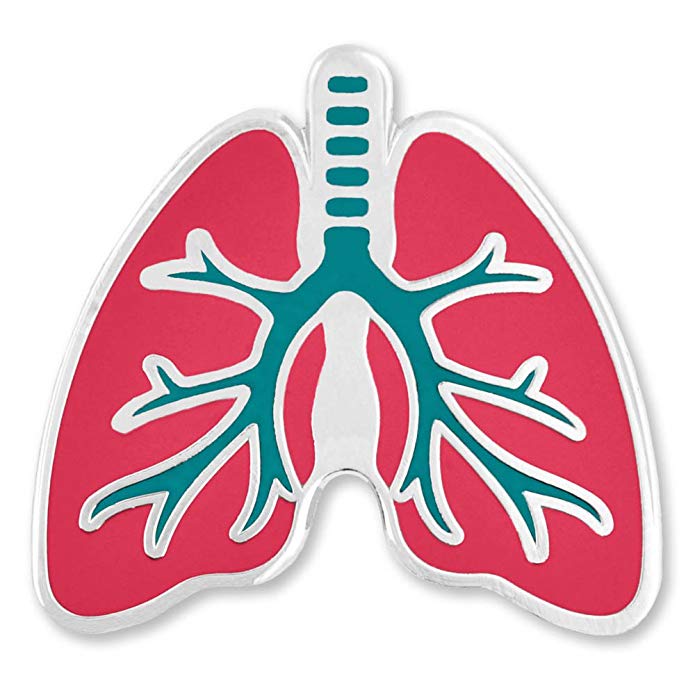 PinMart The Human Lungs Medical Enamel Lapel Pin