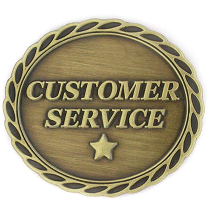 PinMart Antique Bronze Customer Service Corporate Star Award Lapel Pin