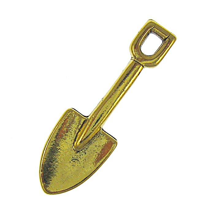 Jim Clift Design Shovel Gold Lapel Pin