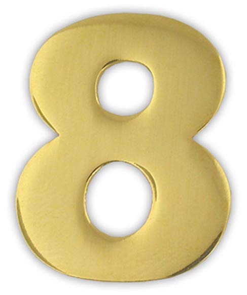 PinMart Gold Numerical Number Eight # 8 Lapel Pin