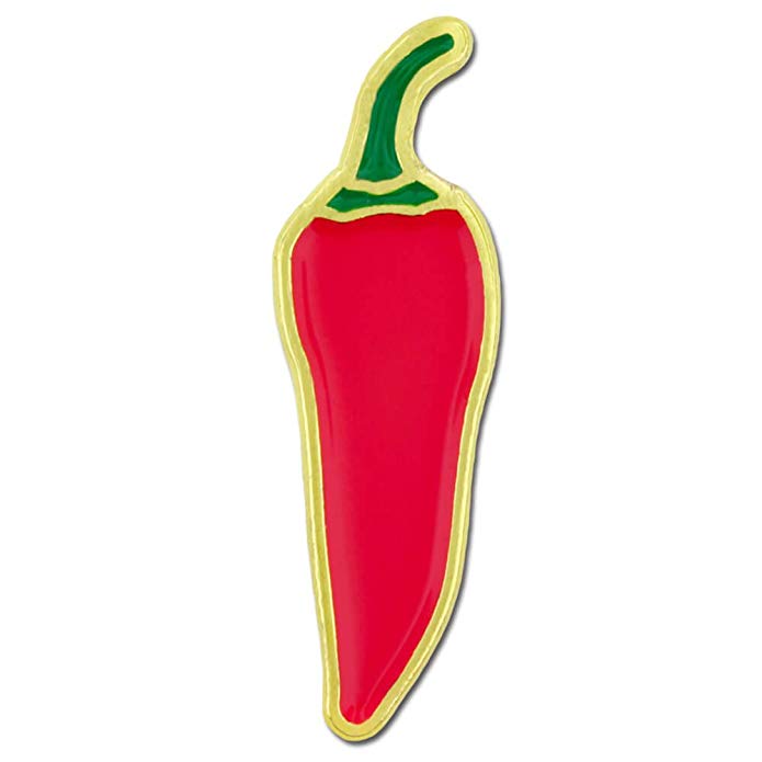 PinMart Spicy Red Chili Pepper Food Enamel Lapel Pin