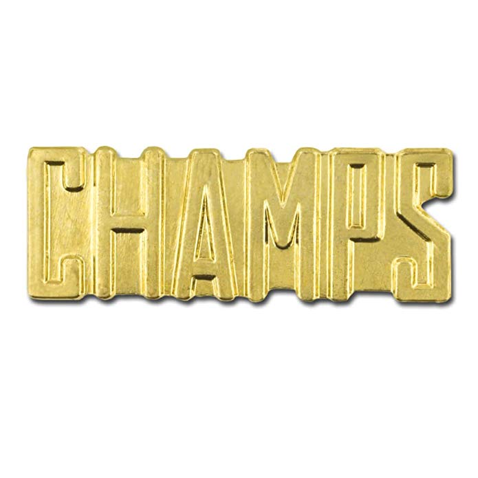 JDS Industries Champs Gold Chenille Sports Lapel Pin