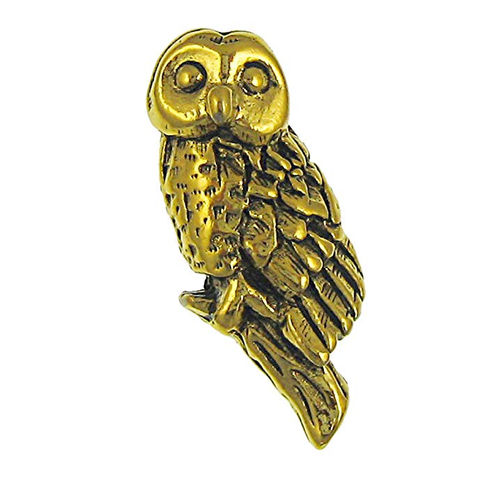 Jim Clift Design Owl Gold Lapel Pin