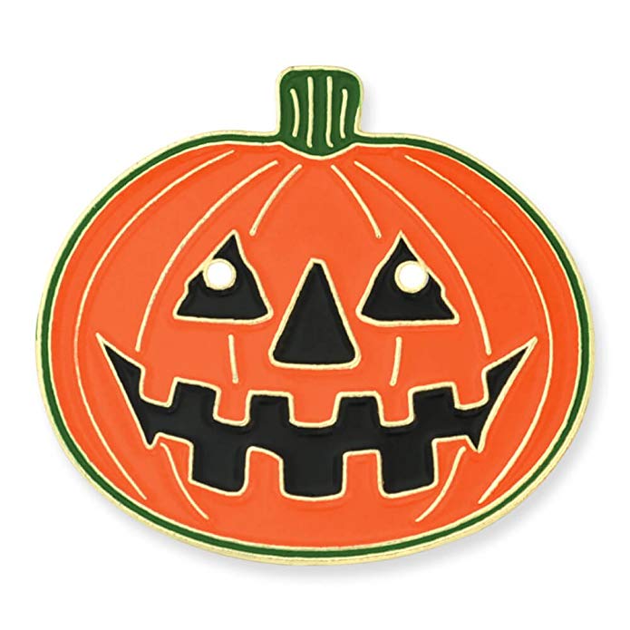 PinMart Halloween Pumpkin Jack-O'-Lantern Holiday Lapel Pin 1