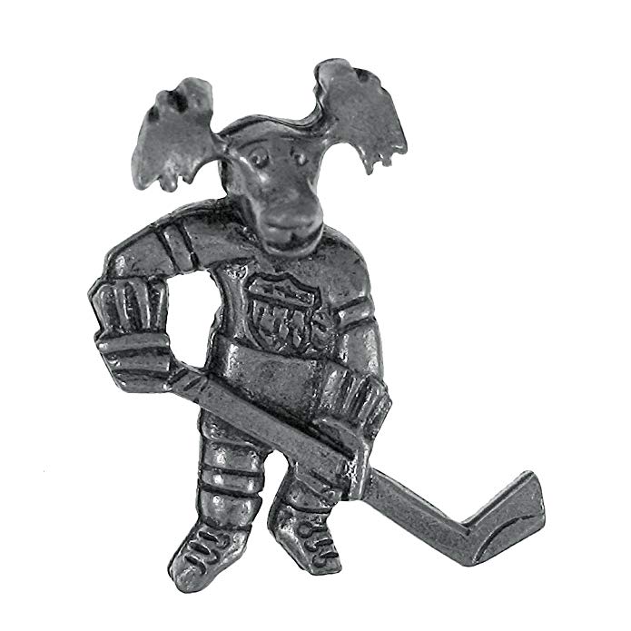 Jim Clift Design Hockey Moose Lapel Pin