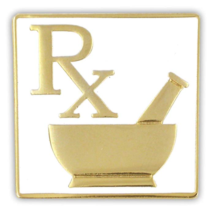 PinMart Pharmacy RX Logo Lapel Pin