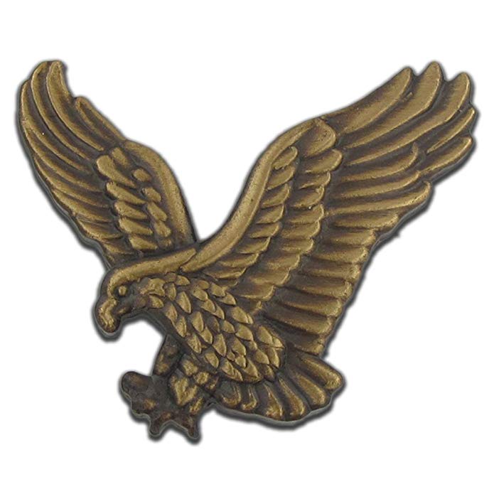 PinMart Soaring American Bronze Eagle Jewelry Lapel Pin