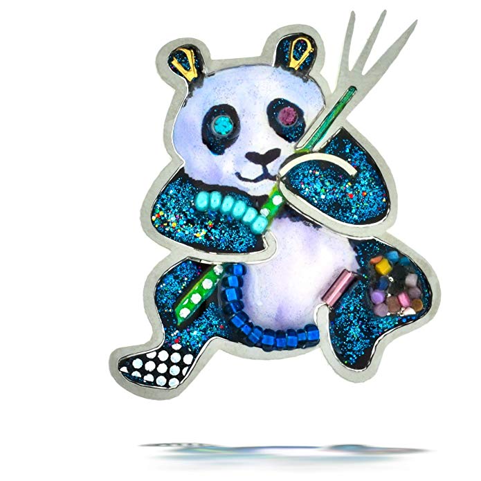 The Artazia Collection Seeka Panda with Bamboo Nature Pin P0757