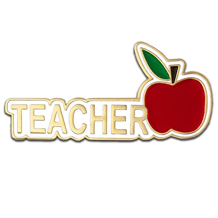 PinMart Teacher Red Apple Appreciation Gift Recognition Lapel Pin 1-1/4