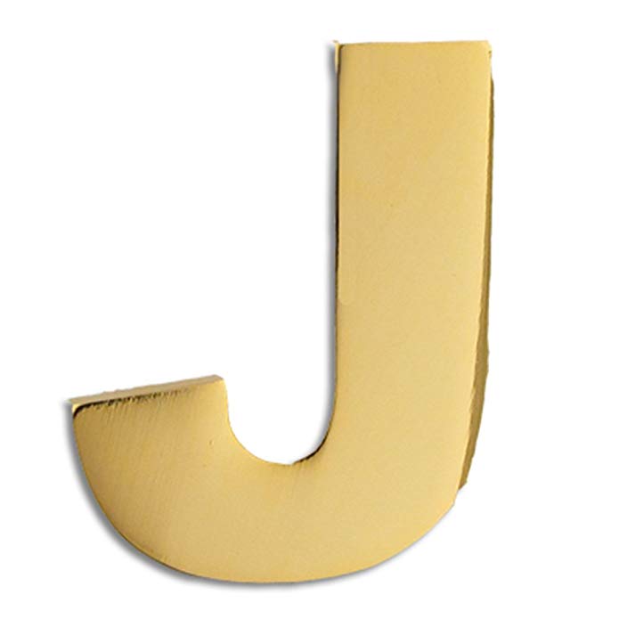 PinMart Gold Plated Alphabet Letter J Lapel Pin