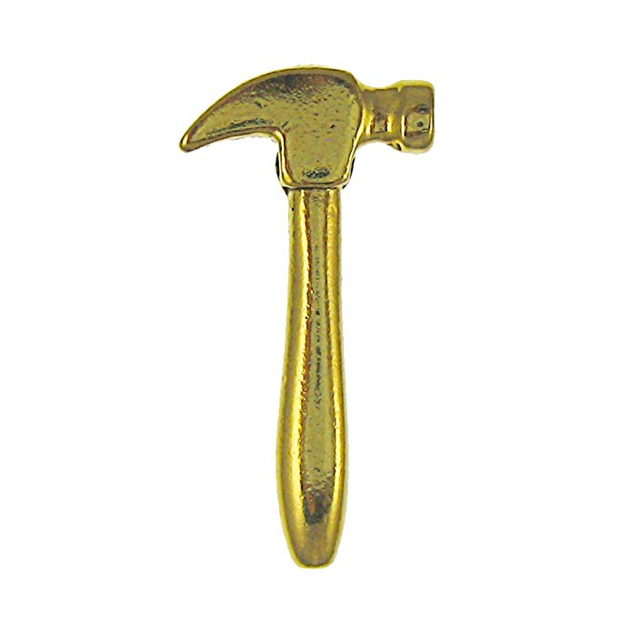 Jim Clift Design Hammer Gold Lapel Pin