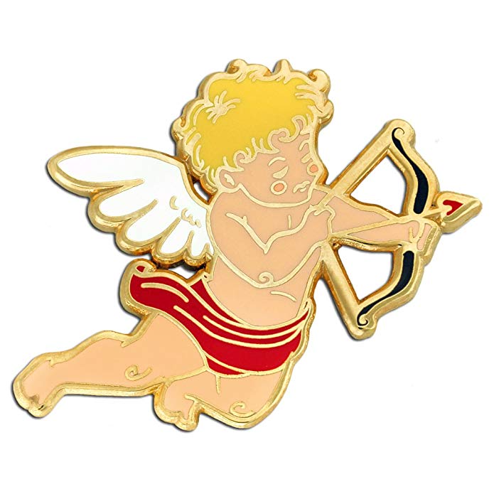 PinMart Cupid Valentine's Day Holiday Enamel Lapel Pin