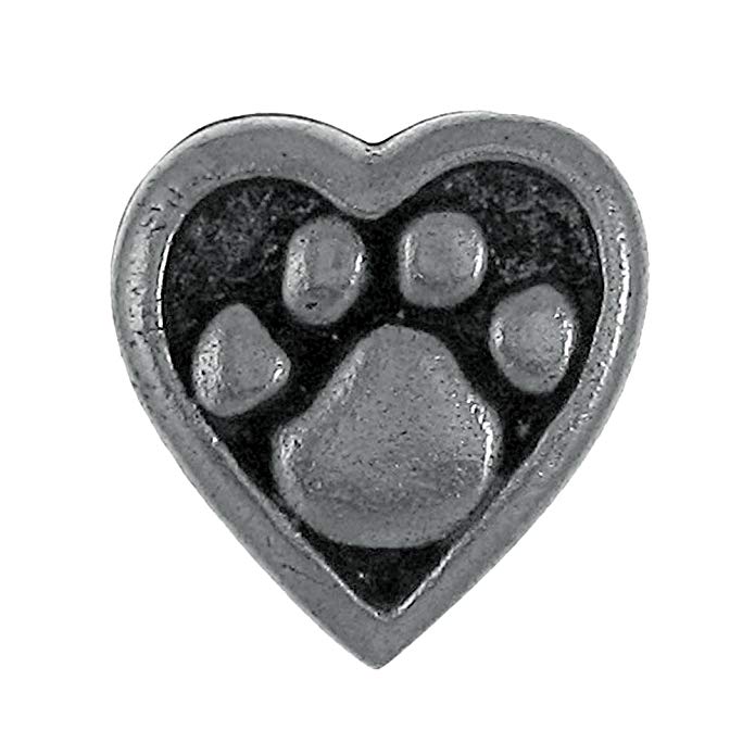 Jim Clift Design Heart and Paw Lapel Pin