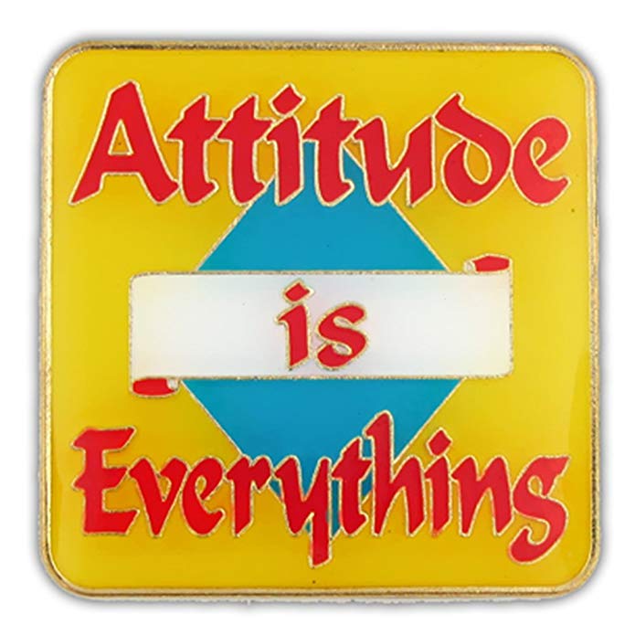 PinMart Attitude is Everything Motivation Enamel Lapel Pin