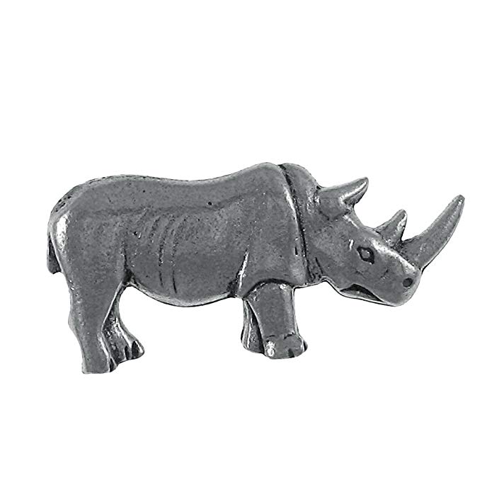 Jim Clift Design Rhinoceros Lapel Pin