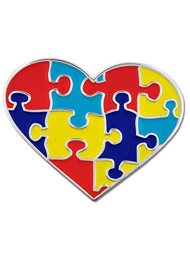 PinMart Autism Awareness Heart Shaped Puzzle 1