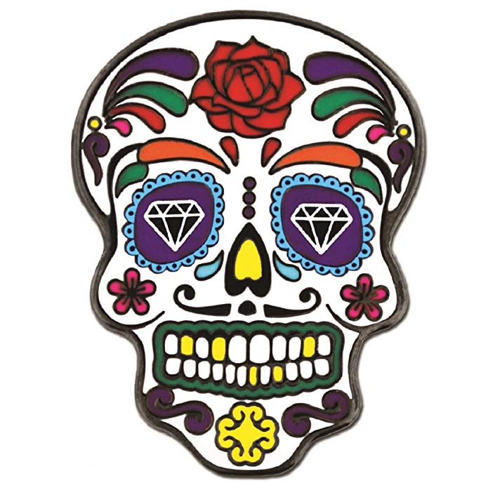 PinMart Day of The Dead Dia de Muertos Halloween Enamel Lapel Pin