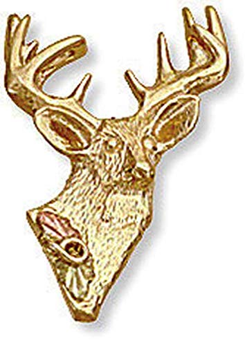 Landstroms 10k Black Hills Gold Deer Tie Tack or Lapel Pin - 04029