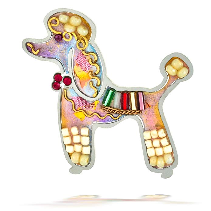 The Artazia Collection Seeka French Poodle Puppy Dog Pin P0758