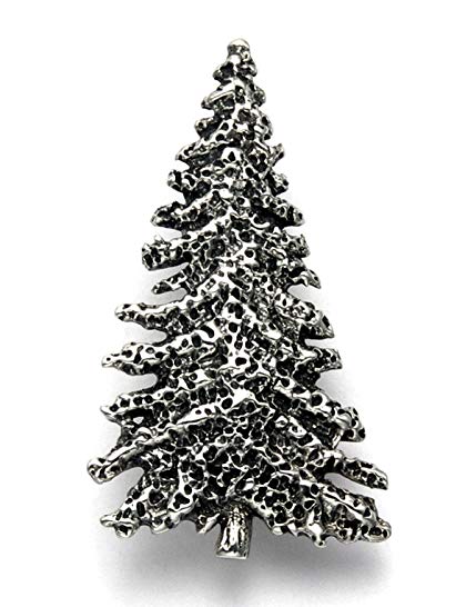 Wild Things Sterling Silver Christmas Pine Tree Pin